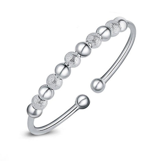 beads bracelet silver Bracelet 6.5 CM