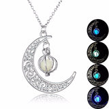 Necklace Moon shape ball Luminous