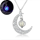 Necklace Moon shape ball Luminous