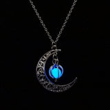 Necklace Moon shape ball Luminous