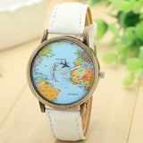 Global Travel Plane Map Watch