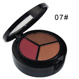 3 colors Professional Natural Eye Shadow