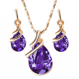 Pendant Necklace Earrings Set