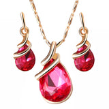 Pendant Necklace Earrings Set