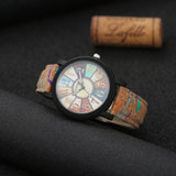 Turntable Men'S Wooden Watch