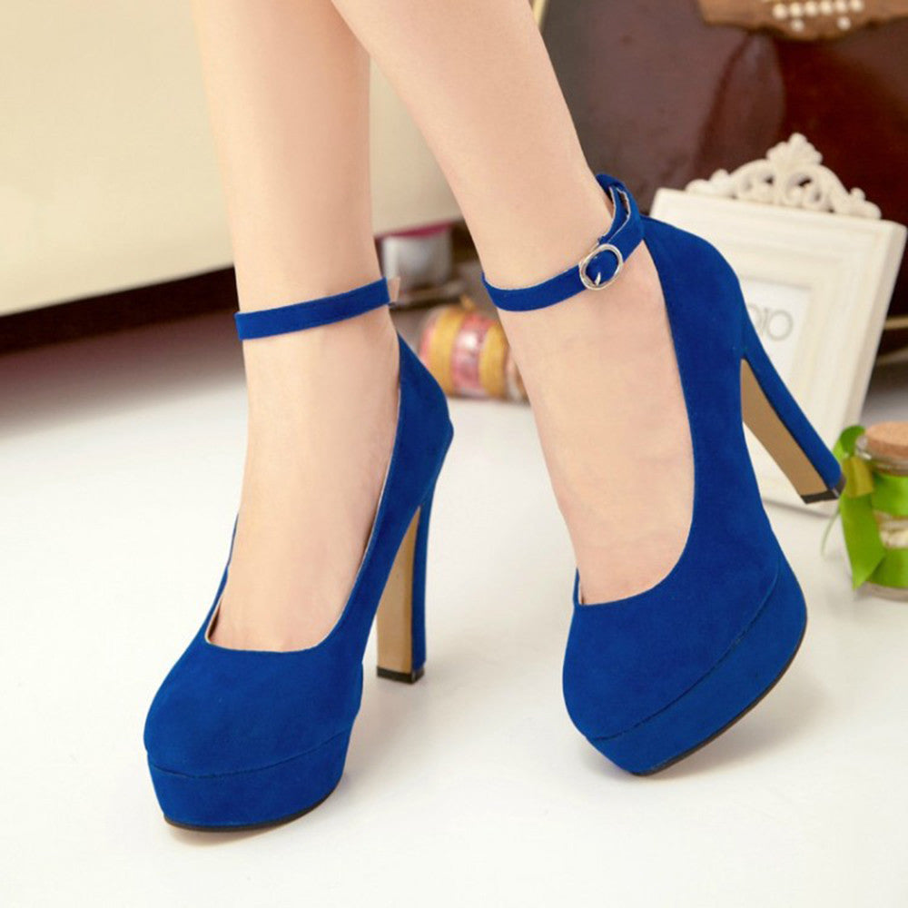 Ankle Strap High Heels Shoes