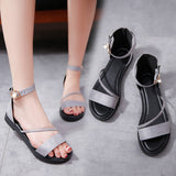 Peep-toe Low Shoes Roman